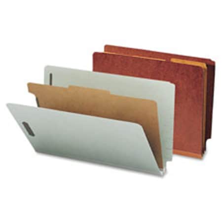 Made-To-Stick S2-Divider End Tab Classification Folders, Gray & Green MA1625656